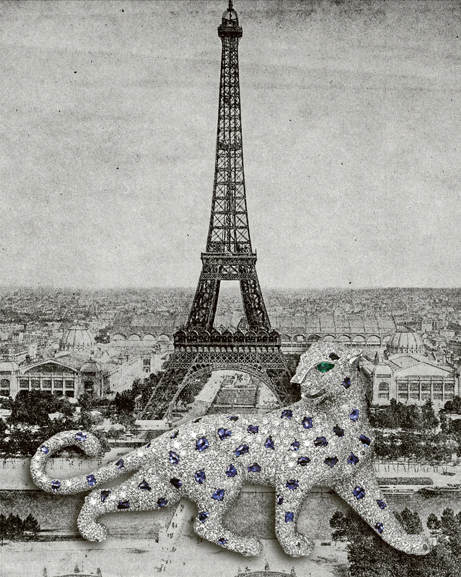 From Paris to the ends of the earth and from the jungle to the city, the Panther is a traveling heroine passing boldly through various landscapes