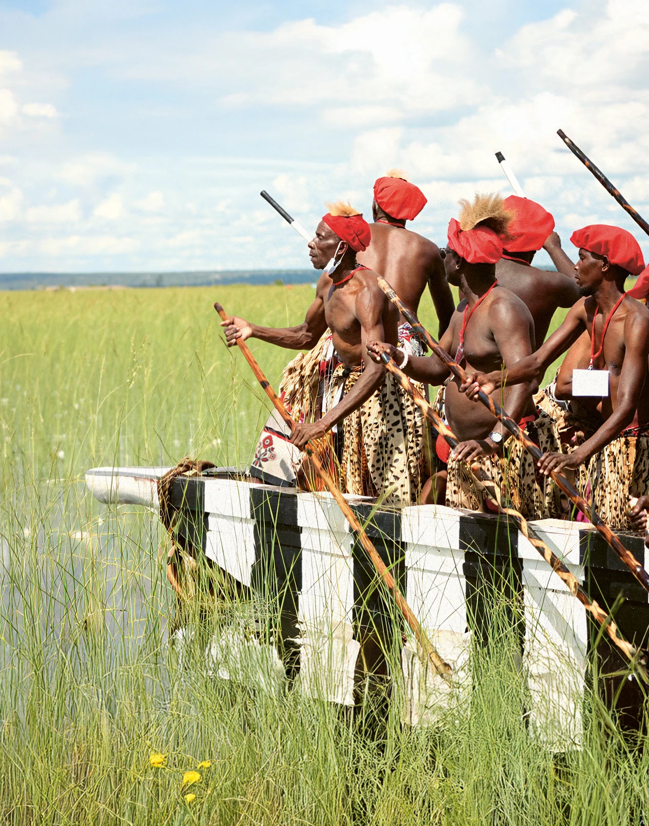 Photo of men in traditional clothing