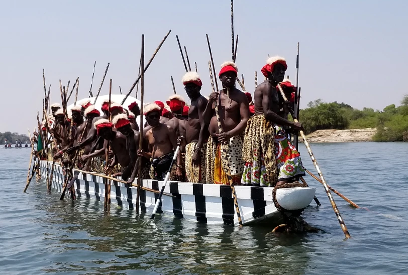 Photo of men in traditional clothing