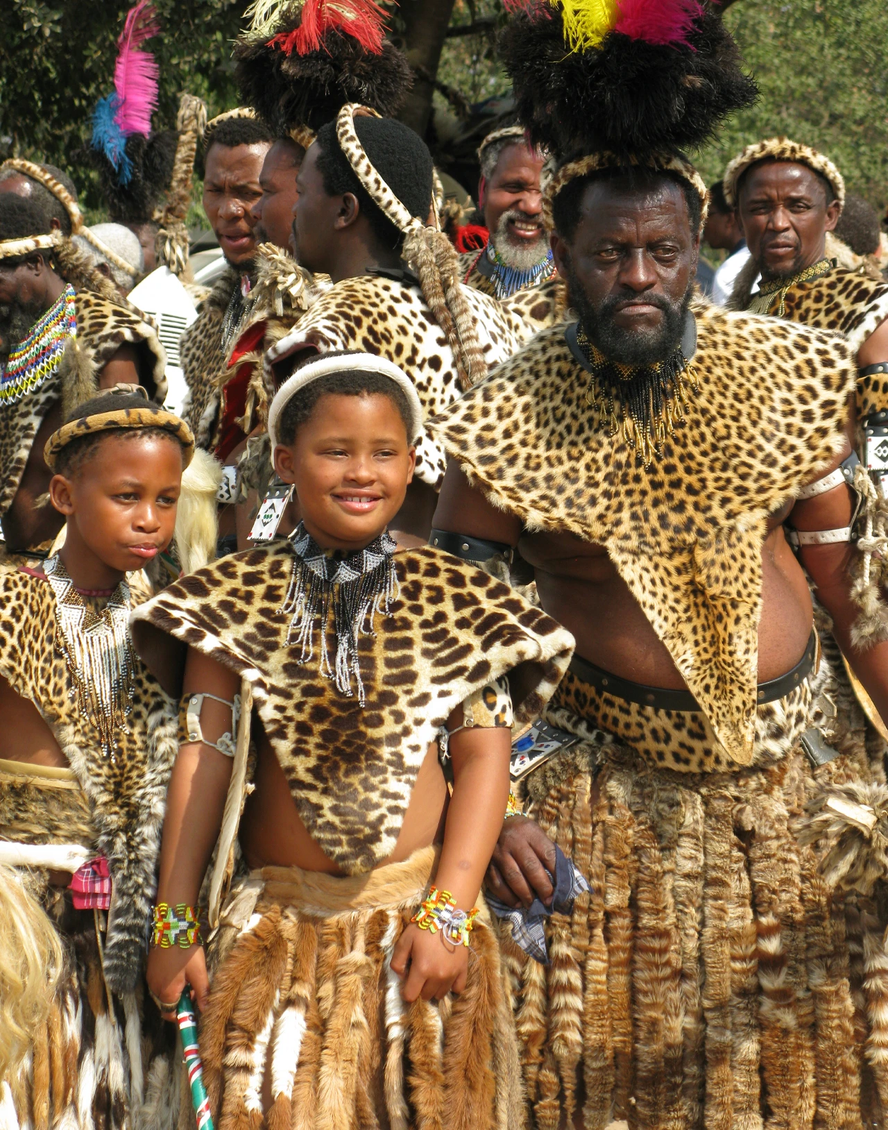 Children wearing traditional clothing